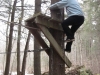 Jenn and I in her backwoods. Showing me the ropes ;)