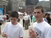 Chris and Nate at the Scooper Bowl! I believe in taking the kids to have fun.