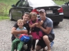 With my Godkids and Dom for Nina's first day of school